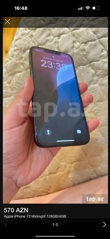 iphone 13 ekran sekilleri: IPhone 13, 128 ГБ, Pacific Blue, Face ID