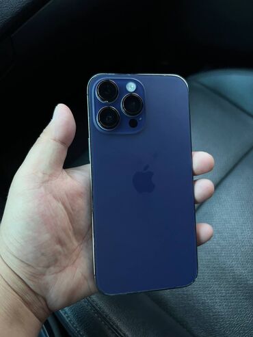 купить цветные принтеры: IPhone 14 Pro Max, Б/у, 512 ГБ, Deep Purple, Чехол, 100 %