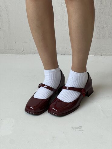 женские прозрачные туфли: Туфли 37, цвет - Красный