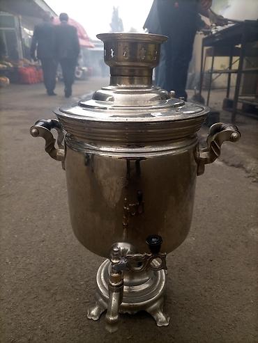 Техника для кухни: Klassik kömür/sobada yanan samovar - Material: cilalı metal — 2