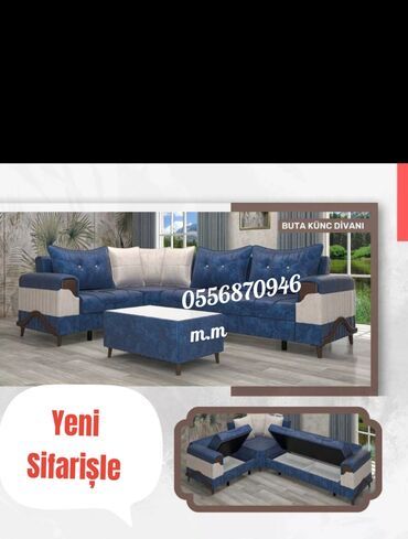 Divanlar: Künc divan, Yeni, Açılmayan, Bazasız, Parça, Şəhərdaxili pulsuz çatdırılma — 20