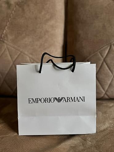 armani canta: Hədiyyə paketi, Yeni, rəng - Boz, Ünvandan götürmə, Ödənişli çatdırılma — 2