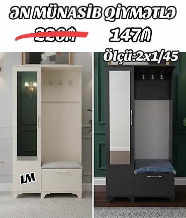 Dəhliz üçün dolablar laminatla Yüksək keyfiyyət və səmərəli qiymət