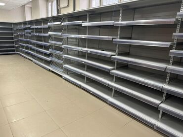 Витрины: Витрины, стеллажи, полки торговые металлические б/у, полка магазинная — 23