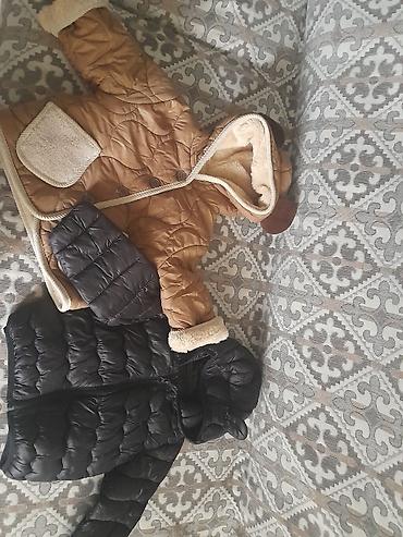 Куртки детские чёрная курточка на 1-1,5 годика, бледно коричневый at lalafo.kg Куртки детские чёрная курточка на 1-1,5 годика, бледно коричневый