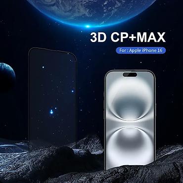 Zaštitne folije i stakla za telefone: Zastitno staklo Nillkin 3D CP+Max za iPhone 16 6.1 crni. Uz brzu — 3