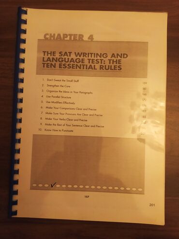 Testlər: SAT hazırlıq kitabları — 4