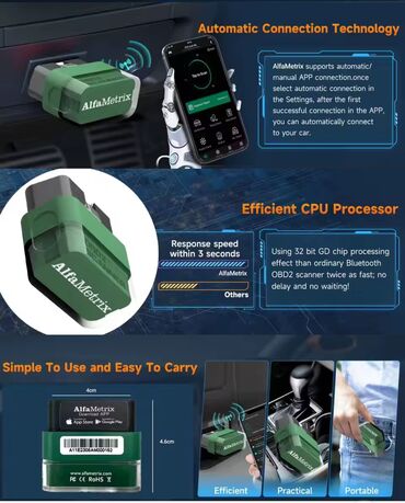 Alati za automobile: Novo - AlfaMetrix Bluetooth OBD2 skener Novo - AlfaMetrix Bluetooth — 8