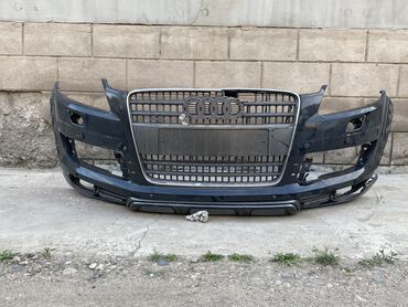 акумлятор ремонт: Передний Бампер Audi 2007 г., Б/у, цвет - Синий, Оригинал