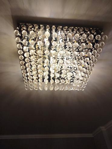 İşıqlandırma: Çılçıraq, 10 və daha çox lampa, Metal — 3