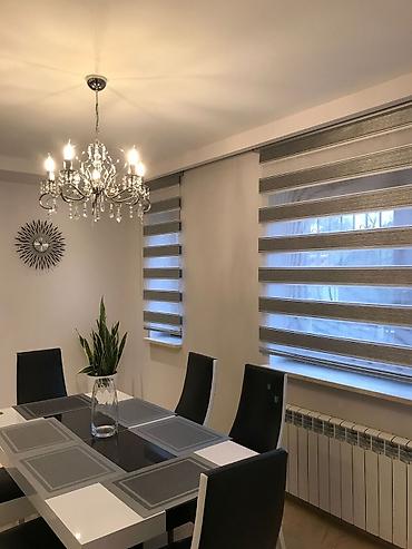 Жалюзи и рольшторы: Рулонные шторы с горизонтальными полосами предлагают современное и — 6