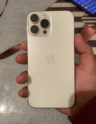 куда продать старый телевизор: IPhone 13 Pro Max, 256 ГБ, Matte Gold, Защитное стекло, Чехол, 85 %