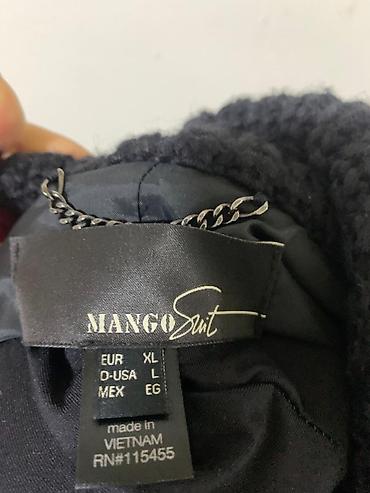 alt geyim: Palto, Mango, XL, rəng - Qara — 2