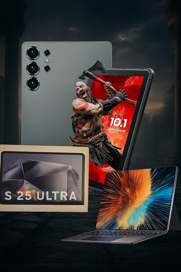 экран: Planşet S25 Ultra 10.1" 16/1024 GB, Android 15, 5G, MTK6799, stylus +