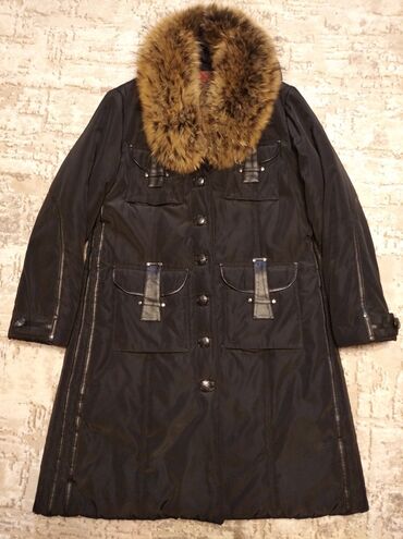 женское пальто: Пальто 2XL (EU 44), цвет - Черный