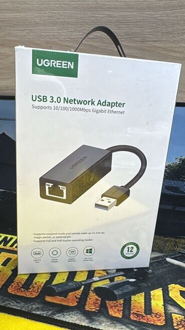 kompyuter hissələri: UGREEN USB 3.0 şəbəkə adapteri 10/100/1000Mbps Gigabit Ethernet