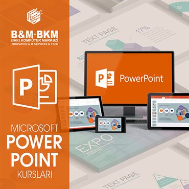 Sürücülük kursları: Kompüter kursu: Microsoft Office, Əyani, Fərdi, Qrup