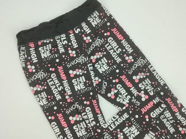 czarne klapki na koturnie venezia: Leggings for kids, 14 years, 164, condition - Good