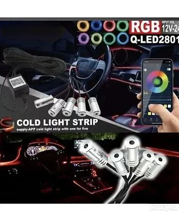 karatavan konstrukcija: Ambijent svetlo za auto 12V - LED trake za auto, RGB traka Dobrodošli — 1