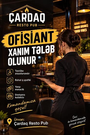 gunluk utu isi: Ofisiant tələb olunur — 1