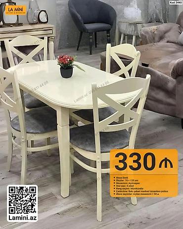 Мебель: Masa Dəsti – Kod: 3440 - Ölçülər: 70 × 120 sm - Mexanizm: Açılmayan - — 1