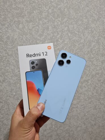 online telefon krediti: Xiaomi Redmi 12, 256 GB, rəng - Göy, 
 Zəmanət, Sensor, Simsiz şarj