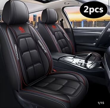 runx alex: Чехлы Экокожа, С подушкой, цвет - Черный, Universal Seat cover, Новый, Бесплатная доставка