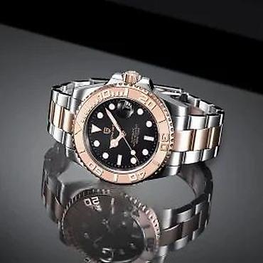 Ručni satovi: PAGANI DESIGN PD-1651-Silver/RG-Rolex YACHT MASTER-Automatik Potpuno — 15