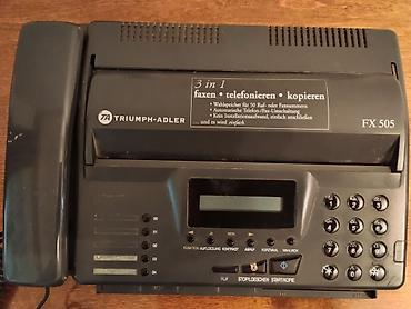 Ofis avadanlığı: TA Triumph-Adler FX 505 – 3-ü 1-də faks/aparat/kopeir . Almanya — 3