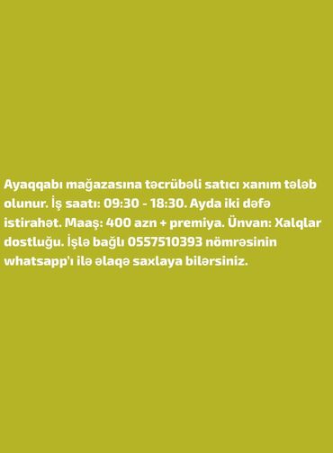 whatsapp satış: Satış məsləhətçiləri. Təcrübəli