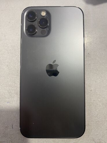 Apple iPhone: IPhone 12 Pro, Б/у, 256 ГБ, Graphite, Защитное стекло, Чехол
