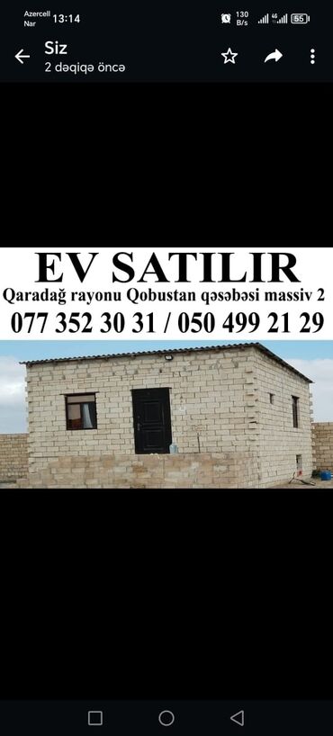 Həyət evləri və villaların satışı: Satlıq həyət evi və torpaq sahəsi - Daş hasarla tam əhatə olunmuş — 15