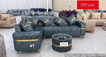 Sifarişlə mebel: Künc divan, Qonaq otağı üçün, Bazalı, Açılan, Kitab — 3