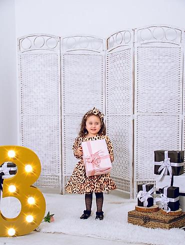 Комплекты одежды: Yas 1-2 ve 3-4 Uşaq geyim dəsti – leopard naxışlı - Model: qız — 3