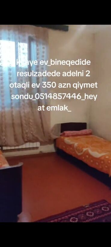 bilgəh kirayə evlər: 80 kv. m, 2 otaqlı, Kombi, Qaz, İşıq