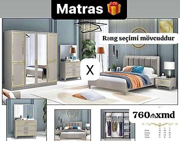 Yataq otağı dəsti – rəng seçimi mövcuddur. Dəst aşağıdakı mebellərdən