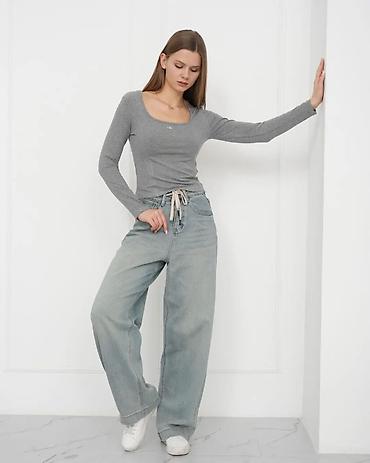 Лонгсливы: Лонгслив, цвет - Белый, Китай, S — 6