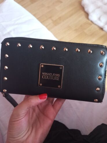 Wallets: Women's wallet, Versace, Material: Leather