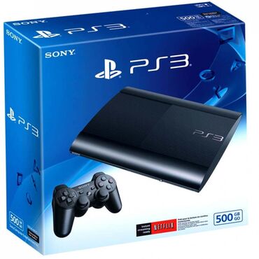 PS3 (Sony PlayStation 3): Sony PlayStation 3 (PS3) Super Slim 500 GB oyun konsolu - Model: PS3 — 1