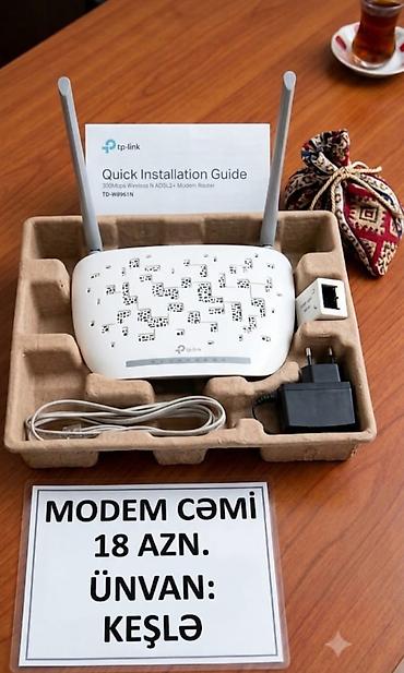 TP-Link TD-W8961N ADSL2+ Wi‑Fi modem-router - 300 Mbps sürətli