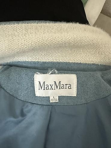 max mara пальто цена: Пальто, Классика, Осень-весна, По колено, Двубортная модель, L — 3