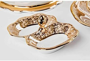 Nahar dəstləri və servizlər: Nahar dəsti, rəng - Qızılı — 25