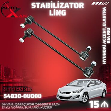 Stabilizatorlar və stabilizatorların detalları: Qabaq, Hyundai Accent/Elantra/Rio, 2011 il, Analoq, Yeni
