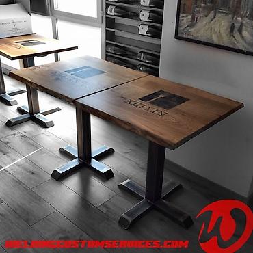 Sifarişlə restoran masaları: Kvadrat masa, Açılmayan — 9