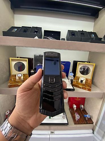 butun telefonlar: Vertu Signature Ultimate JetBlack Premium Class Alligator Kredit Tek — 2