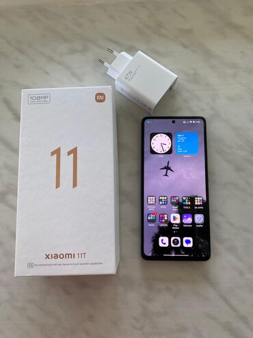 52 telefon: Xiaomi 11T, 256 GB, rəng - Mavi, 
 Barmaq izi, İki sim kartlı, Face ID