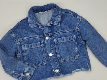 джинсова куртка: Dziecięca kurtka jeansowa, 5-6 lat, 110-116 cm, H&M, stan - Idealny