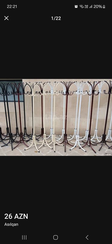 Asılqanlar: Yeni ve keyfiyyetli demir asilqanlar Qalinlar - 45 azn Nazikler - 26 — 4