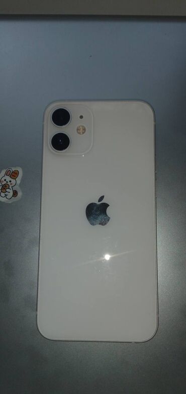 mini shvejnyj ceh: IPhone 12 mini, Б/у, 256 ГБ, Белый, Зарядное устройство, Чехол, Кабель, 87 %