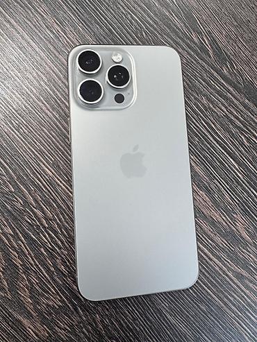 işlənmiş ucuz soyuducu: IPhone 15 Pro Max, 256 GB, Gümüşü, Zəmanət, Face ID, Sənədlərlə — 1